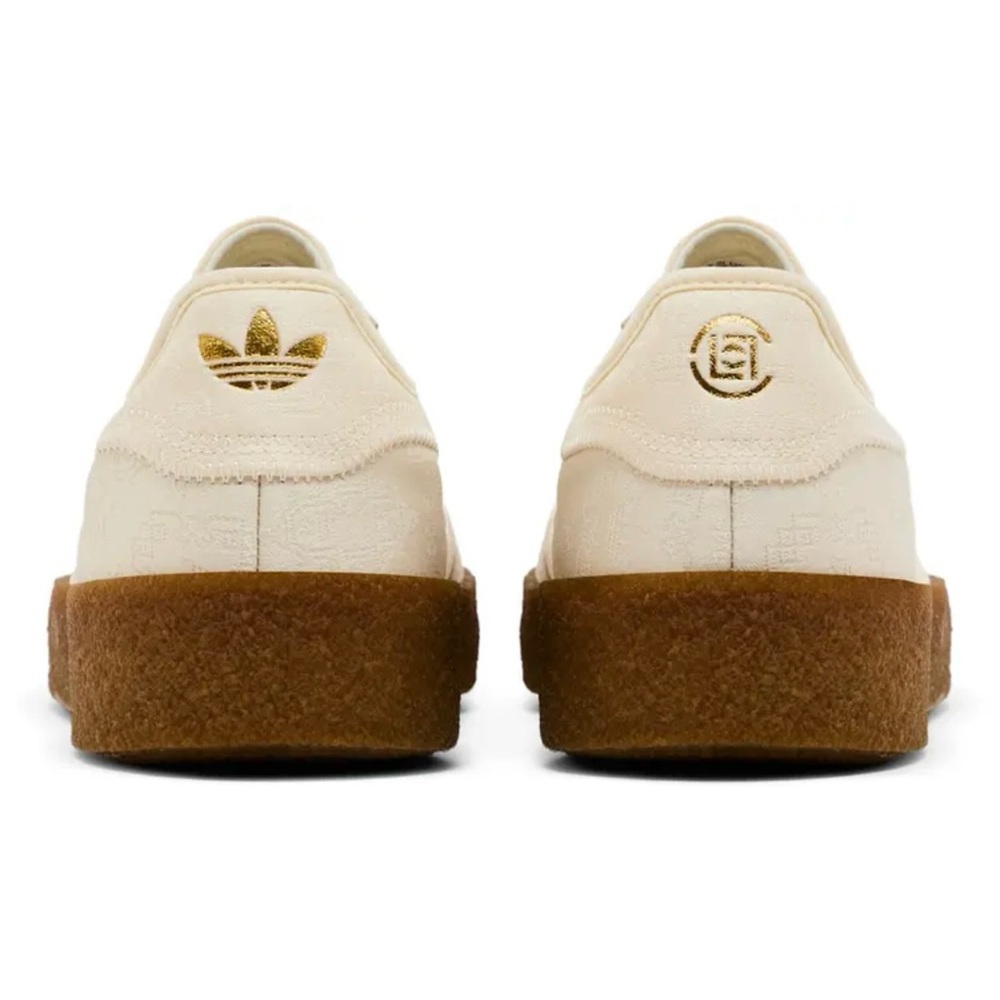 CLOT x ADIDAS | 6.5 | Suede Ivory Panel Metallic Low Top Platform Samba Gazelle